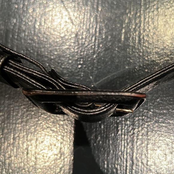 Chanel 1990s vintage black textured leather belt 80/32 - Picture 7 of 14